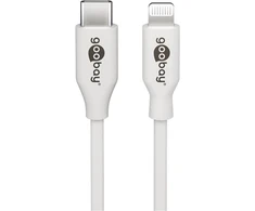 Goobay | Lightning – USB-C USB įkrovimo ir sinchronizavimo kabelis | USB-C prie Lightning Apple Lightning male (8 kontaktų) | USB-C vyr