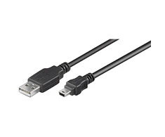 Goobay 50767 USB 2.0 Hi-Speed cable, juodas, 1.8 m | Goobay | USB-A to mini-USB