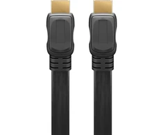 „Goobay“ | Didelės spartos HDMI plokščias kabelis su Ethernet ryšiu | 61279 | HDMI kištukas (A tipo) | HDMI (A tipo) | HDMI į HDMI | 2 m