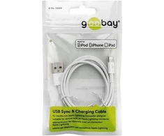 Goobay 72905 USB įkrovimo ir sinchronizavimo kabelis, USB A į Lightning, MFI sertifikatas, 0,5 m Goobay USB įkrovimo ir sinchronizavimo kabelis
