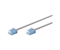Goobay 74219 Ultra-Flexible CAT 6A Komutacinis kabelis, Slim, U/UTP, 0,15 m, Pilkas | Goobay