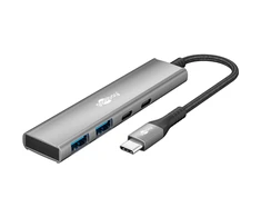 „Goobay Slim“ 4 prievadų USB šakotuvas, USB-C į USB-C/USB-A, 5 Gb/s | 76563