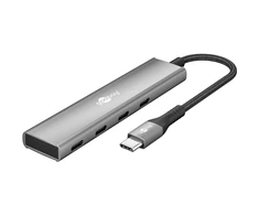 „Goobay Slim“ 4 prievadų USB šakotuvas, USB-C į USB-C, 5 Gb/s