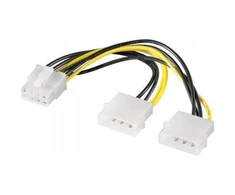 Goobay | Power cable/adapter for PC graphics cards, PCI-E to PCI Express 8-pin | 93241