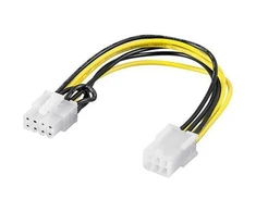 „Goobay“ | Maitinimo kabelis / adapteris kompiuterio vaizdo plokštei; PCI-E / PCI Express; 6 kontaktų į 8 kontaktus