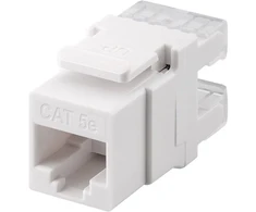 Goobay Gogobay 95738 Keystone modulis RJ45 CAT 5e, UTP, 100 MHz, baltas