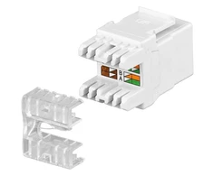 Goobay Gogobay 95738 Keystone modulis RJ45 CAT 5e, UTP, 100 MHz, baltas