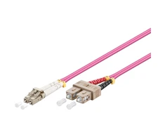 Goobay 95943 optinio pluošto kabelis, daugiamodis (OM4) Violett, 1m