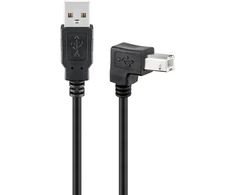 Goobay | USB 2.0 didelės spartos laidas 90° | USB į USB