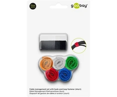 Goobay Cable management set with hook-and-loop fastener (17cm) 70350 mėlynas, žalias, oranžinis, red, juodas, baltas