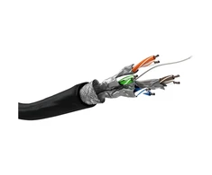 Goobay | CAT 6 lauko tinklo kabelis, S/FTP (PiMF), 100 m | 57195 | U/UTP | Juodas