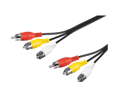 Goobay Composite audio/video connector cable; 3x RCA 50380 1.5 m