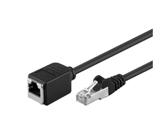 Goobay ilgintuvas 73386 Cat 5E, F/UTP, Juodas, 0,5 m