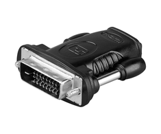 Goobay | HDMI/DVI-D adapteris, dengtas nikeliu | HDMI lizdas (A tipas) | DVI-D vyriškas dvigubas ryšys (24 + 1 kontaktas)