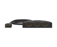 Goobay | HDMI jungiklis 3 į 1 (4K @ 30 Hz) | 58487 | Juodas | HDMI moteriškas | 3 HDMI lizdas | 0,58 m