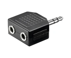 Goobay | Ausinių AUX adapteris; 3,5 mm lizdas nuo 1 iki 2
