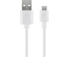 Goobay | Mikro USB įkrovimo ir sinchronizavimo kabelis | 43837 | USB-A 2.0 į Micro-USB USB 2.0 kištukas (A tipas) | USB 2.0 mikro kištukas (B tipas)