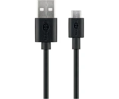 Goobay | Mikro USB įkrovimo ir sinchronizavimo kabelis | 46800 | USB-A į mikro-USB USB 2.0 kištukas (A tipas) | USB 2.0 mikro kištukas (B tipas)
