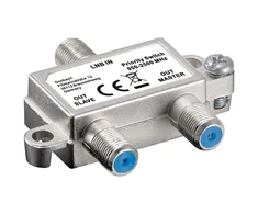 Goobay SAT prioriteto jungiklis – paskirsto 1 LNB 2 SAT imtuvams 51445