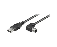 Goobay | USB 2.0 didelės spartos laidas 90° | USB į USB