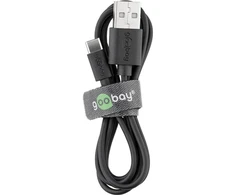„Goobay“ | USB-C įkrovimo ir sinchronizavimo laidas (USB-A > USB-C) | 38675 | RJ-45 | RJ-45 90° | Juodas