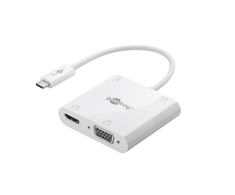 Goobay | USB-C kelių prievadų adapteris HDMI + VGA + PD 100 W | 52418