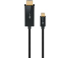 „Goobay“ USB-C–HDMI kabelis, 4K, 60 Hz, 1 m | 75696