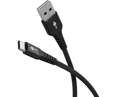 Goobay | USB-C to USB-A Supersoft Textile Cable with Metal Plugs | 74526 | USB-C to USB-A