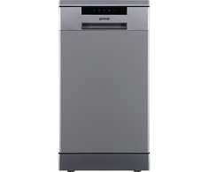 Gorenje Indaplovė | GS522E10S | Built under | Plotis 44.8 cm | Number of place settings 10 | Number of programs 6 | Energy efficiency class Class E | Pilkas