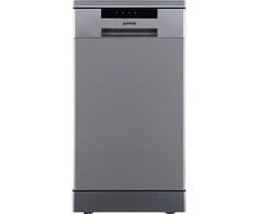 Gorenje Indaplovė | GS522E10S | Built under | Plotis 44.8 cm | Number of place settings 10 | Number of programs 6 | Energy efficiency class Class E | Pilkas