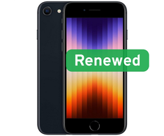 Apple Renewed Grade C | Apple iPhone SE (2022) | Midnight | 4.7 " | Retina IPS | 64 GB | 5G | iOS