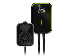 Žalias Cell Žalias Cell EV Charger PowerBox 22kW įkroviklis su Type 2 lizdu ir RFID, skirtas elektromobiliams ir Plug-In hibridams įkrauti, 32 A