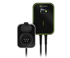 Žalias Cell Žalias Cell EV Charger PowerBox 22kW įkroviklis su Type 2 lizdu ir RFID, skirtas elektromobiliams ir Plug-In hibridams įkrauti, 32 A