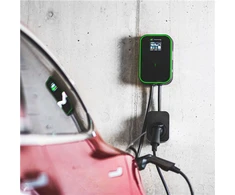 Žalias Cell Žalias Cell EV Charger PowerBox 22kW įkroviklis su Type 2 lizdu ir RFID, skirtas elektromobiliams ir Plug-In hibridams įkrauti, 32 A