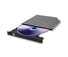 Hitachi Lg H.L duomenų saugykla 9,5 mm plonas DVD-rašytuvas GUD0N vidinis, sąsaja SATA, DVD±RW, CD skaitymo greitis 24 x, CD įrašymo greitis 24 x, Juodas