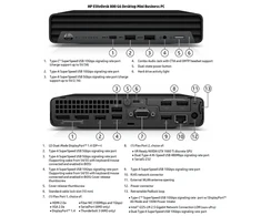 HP Renewed Grade A | EliteDesk 800 G6 | Intel Core i5 | i5-10500T | 8 GB | SSD | 256 GB | Intel UHD Graphics 630 | Wi-Fi | Windows 11 Pro