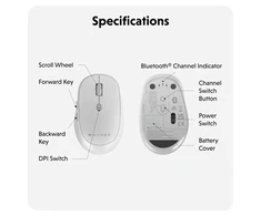 Hyper Next Bluetooth Pelė | Wireless | Baltas