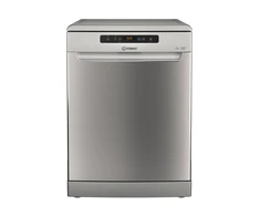 INDESIT Indaplovė | D2F HD624 AS | Free standing | Plotis 60 cm | Number of place settings 14 | Number of programs 9 | Energy efficiency class E | Ekranas | Sidabrinis