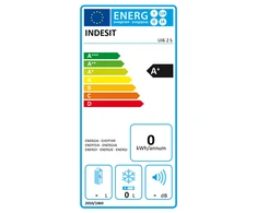 INDESIT | Šaldiklis | UI6 2 S | Energijos vartojimo efektyvumo klasė E | Stačias | Laisvai stovintis | Ūgis 167 cm | Bendra grynoji talpa 245 L | Sidabrinis