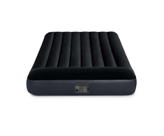 Intex Full Pillow Rest Classic Airbed su Fibre-Tech įmontuotu siurbliu, Juodas, 191x137x25cm