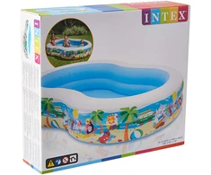 Intex Laguna baseino ovalas, Baltas/Mėlyna, Amžius 3+, 255 x 160 x 46 cm