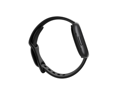 Išmanusis laikrodis Fitbit Versa 4, Grafito spalvos korpusas su juodos spalvos silikoniniu dirželiu
