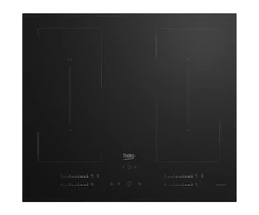 Kaitlentė BEKO Hob | HII64720QUF2T | Induction | Number of burners/cooking zones 4 | Touch | Timer | Juodas