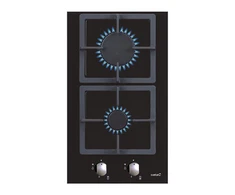 Mikrobangų krosnelė CATA | Hob | SCI 3002 BK | Gas on glass | Number of burners/cooking zones 2 | Rotary knobs | Juodas