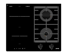 Gorenje kaitlentė GCI691BSC Indukcija ir dujos, Degiklių / virimo zonų skaičius 4, Juodas, Laikmatis