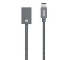Kanex USB-C į USB3.0 adapteris – DuraBraid™ – Kosminė pilka – 8,25 colio / 21 cm