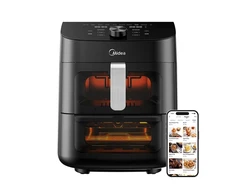 Karšto oro gruzdintuvė Midea MAD1100DADK, 1850 W, 4.4/6.4 l