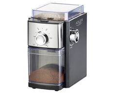 Kavamalė Adler | Kavos malūnėlis | AD 4448 | 300 W | Kavos pupelių talpa 250 g | Puodelių skaičius 12 talpykloje vnt(s) | Juodas