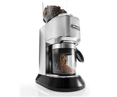Kavamalė Delonghi kavos malūnėlis KG521.M DEDICA Inox/ juodas, 150 W, 350 g, Puodelių skaičius 14 vnt.