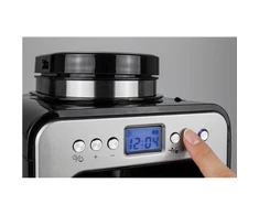 Kavos aparatas Caso | Design Compact with Grinder | Slėgis Not applicable bar | 600 W | Manual | Juodas/Nerūdijantis plienas